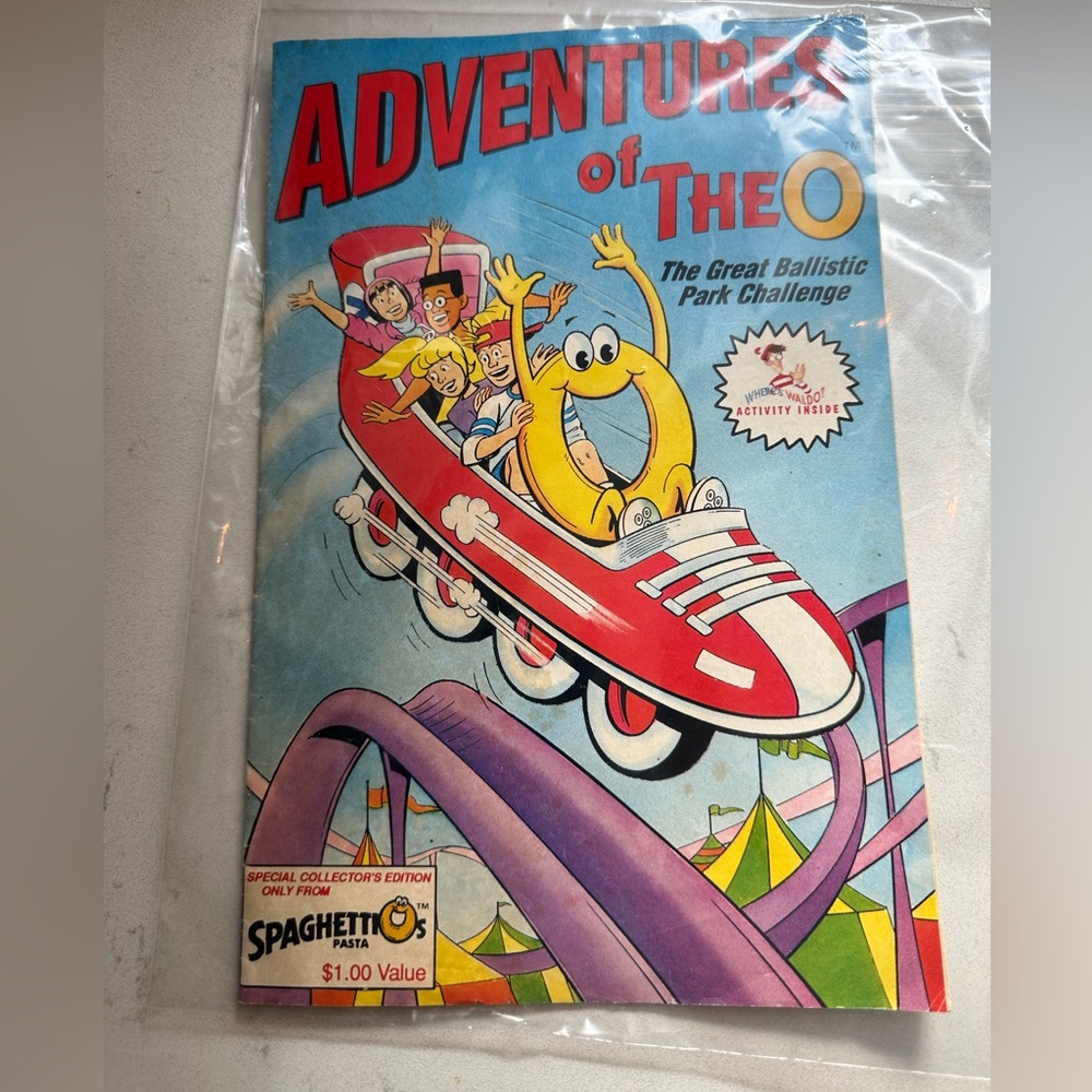 RARE: 1993 SpaghettiOs Adventures of the O Comic Book Ballistic Park Challenge